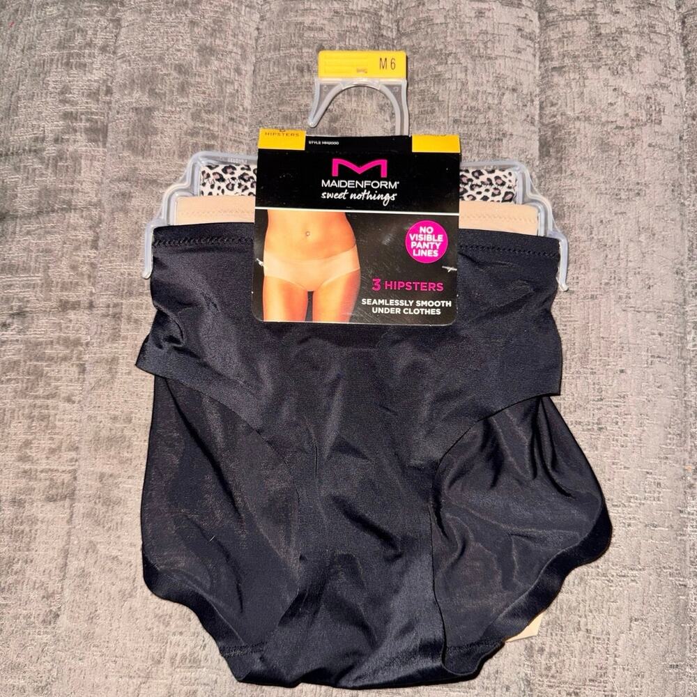 NWT Maidenform Sweet Nothings Seamless Hipster Underwear 3-Pack size M